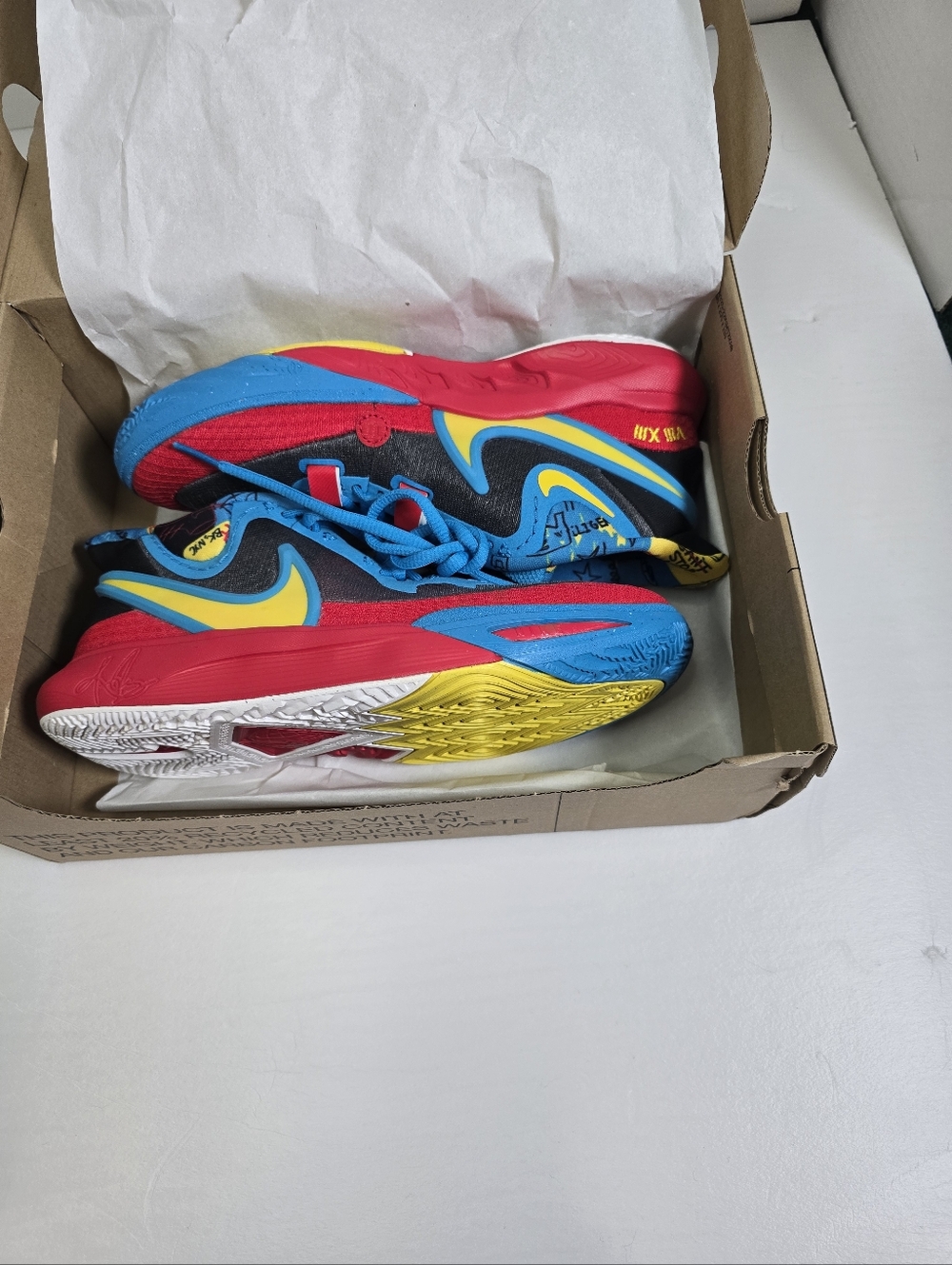 Nike Kyrie Irying8 Go Se Black Blue Tour Yellow Basketball Unisex Box